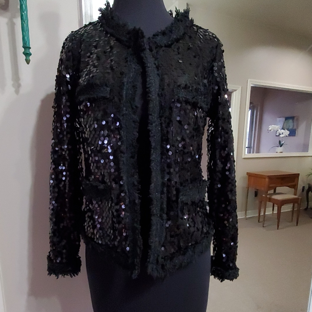 Sans souci black sequin jacket